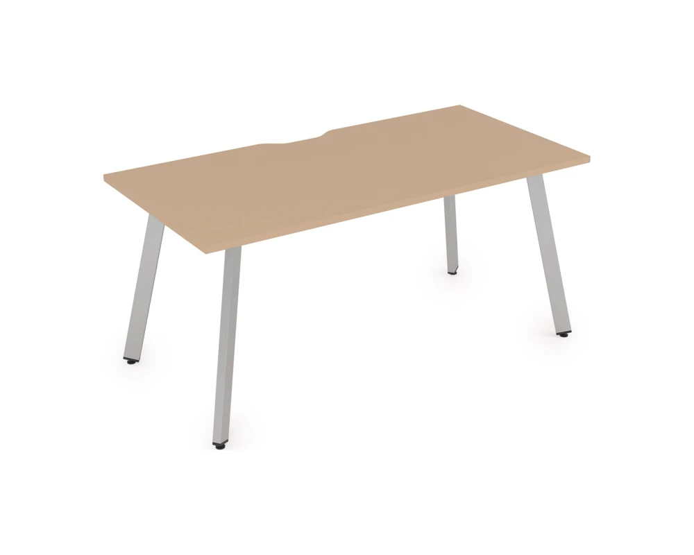 Стол рабочий, прямолинейный, с вырезом (1400x800x750) Арредо / Arredo