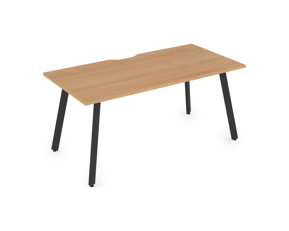 Стол рабочий, прямолинейный, с вырезом (1400x800x750) Арредо / Arredo