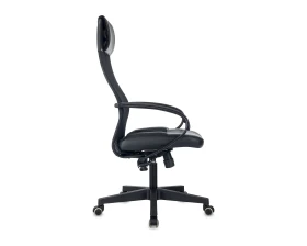 Кресло Бюрократ CH-NOVA LUX Сетка/Экокожа, Черный images