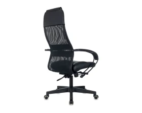 Кресло Бюрократ CH-NOVA LUX Сетка/Экокожа, Черный images