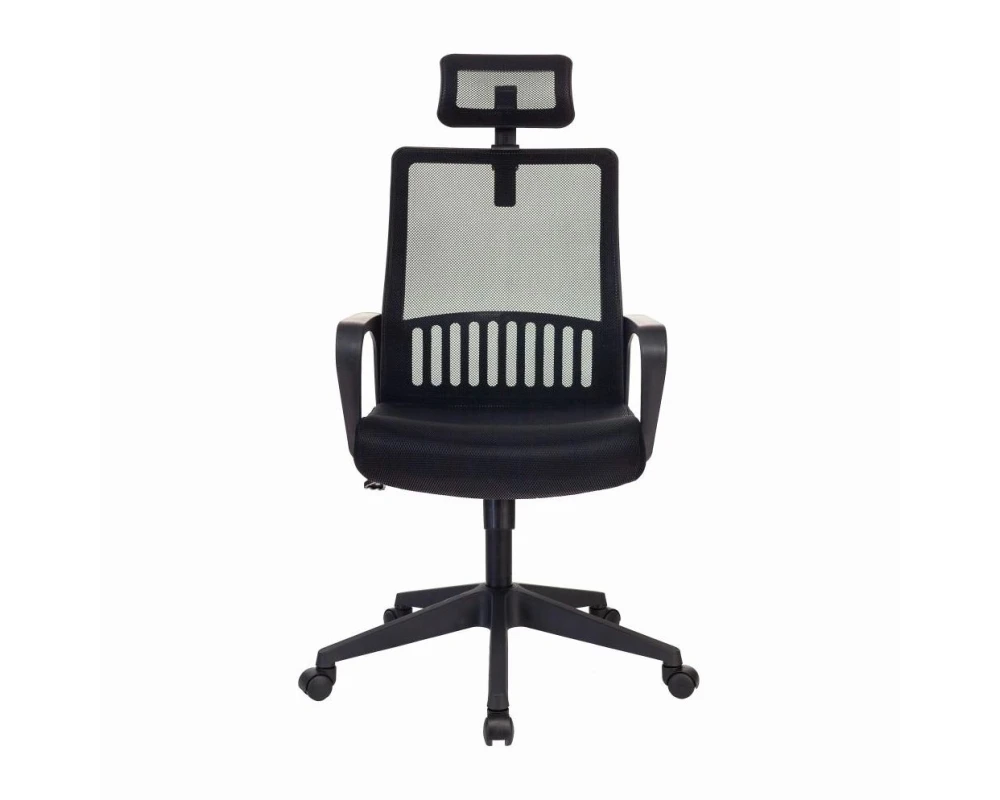 Кресло Бюрократ MC-201-H Сетка/ Ткань, Черный