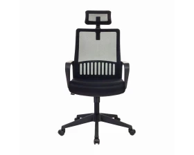 Кресло Бюрократ MC-201-H Сетка/ Ткань, Черный images