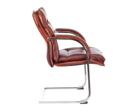 Кресло Бюрократ T-9927SL-LOW-V Натуральная кожа, Светло-коричневый images