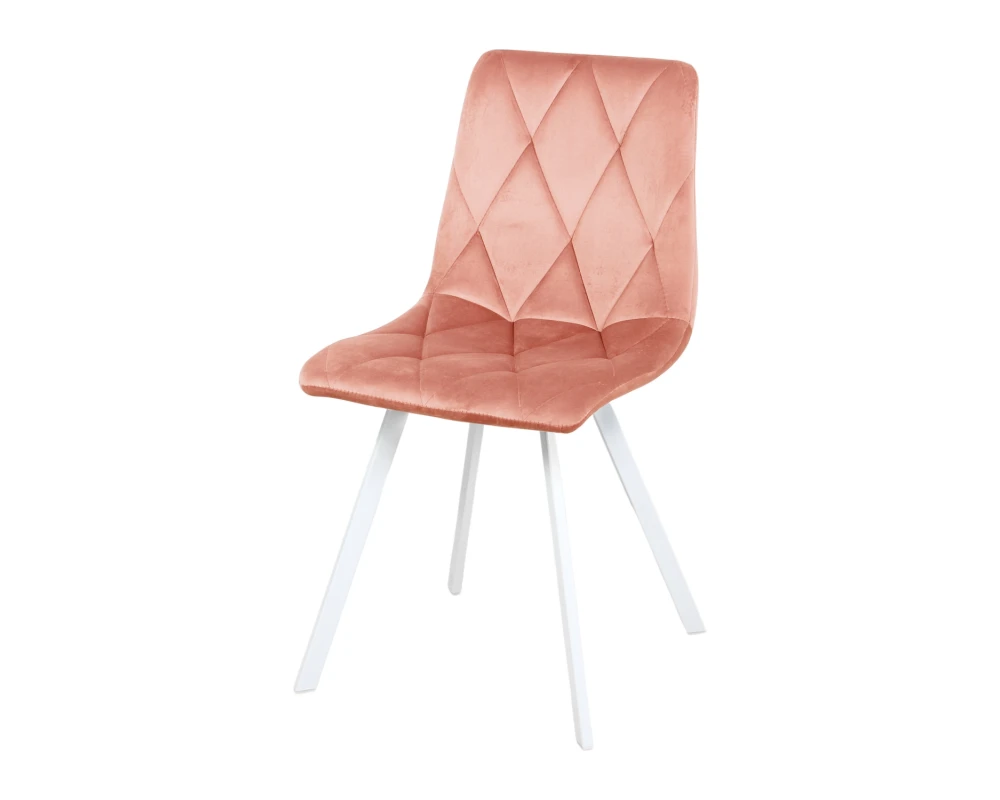 Стул обеденный Рокки ножки прямоугольные белые