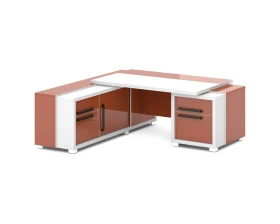 Стол с тумбой и греденцией 2070х2016х750 Грейс / Grace images