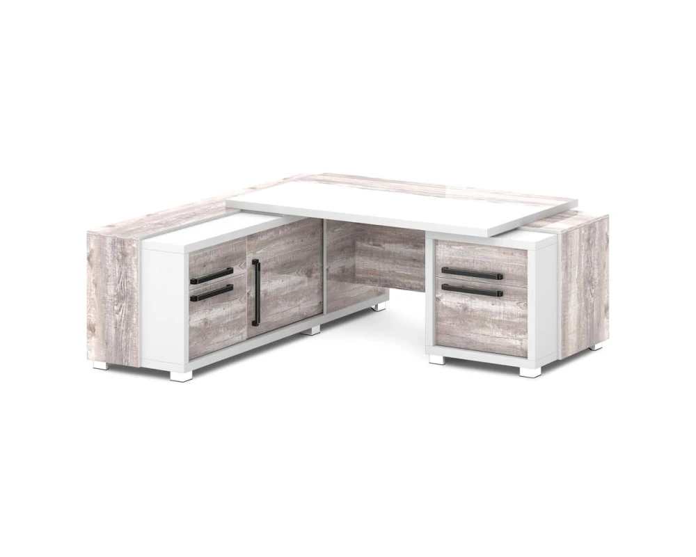 Стол с тумбой и греденцией 2070х2016х750 Грейс / Grace