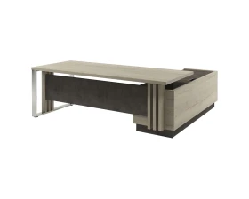 Стол руководителя с опорной тумбой и металлической опорой Z-422л.1000 Вестар / Vestar images