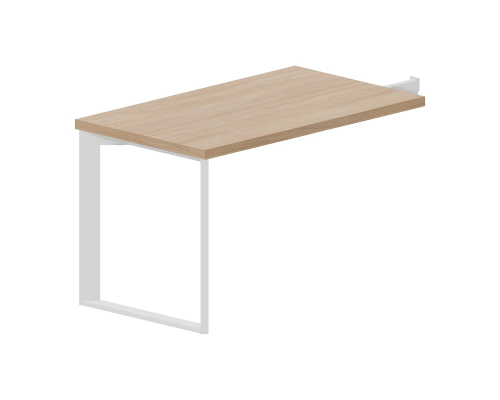 Брифинг-приставка 120х70х74 Фортум / Fortum Светлый дуб/Белый