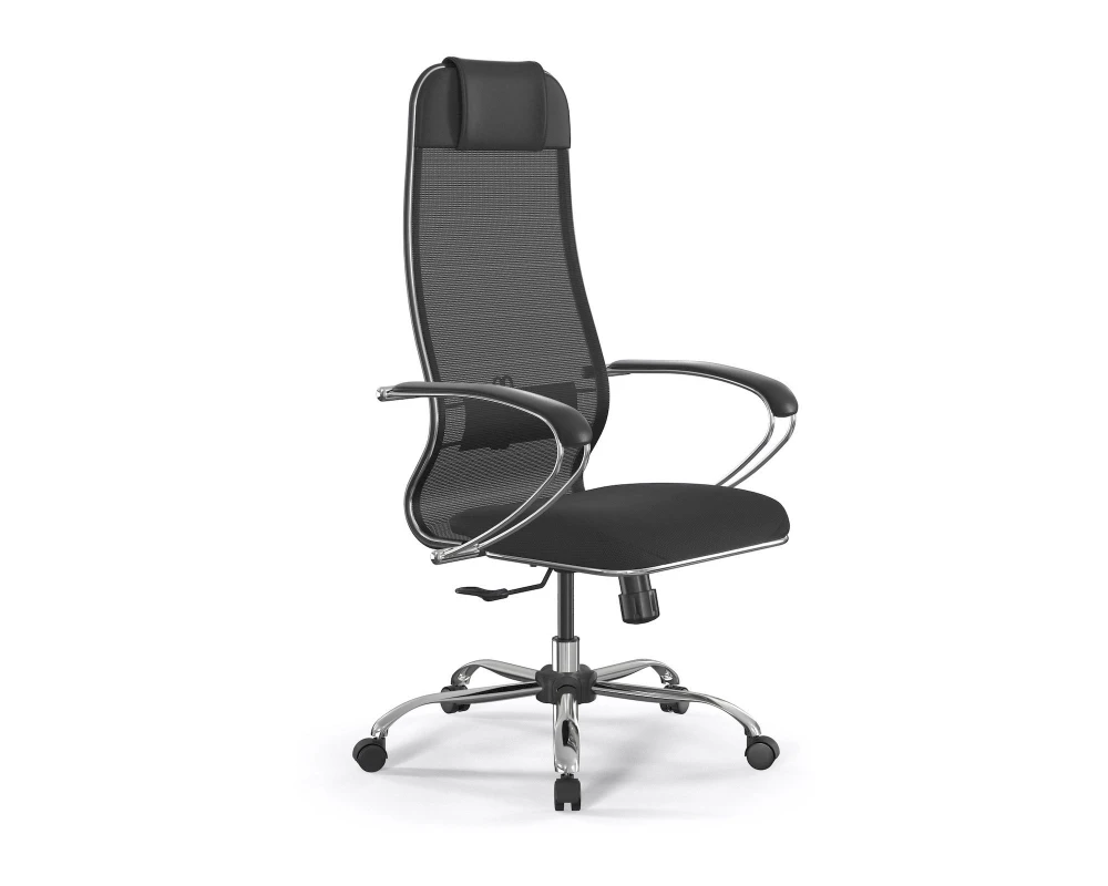 Кресло ErgoLife 15/подл.131/осн.Synchro 003 Сетка/Ткань, Черный