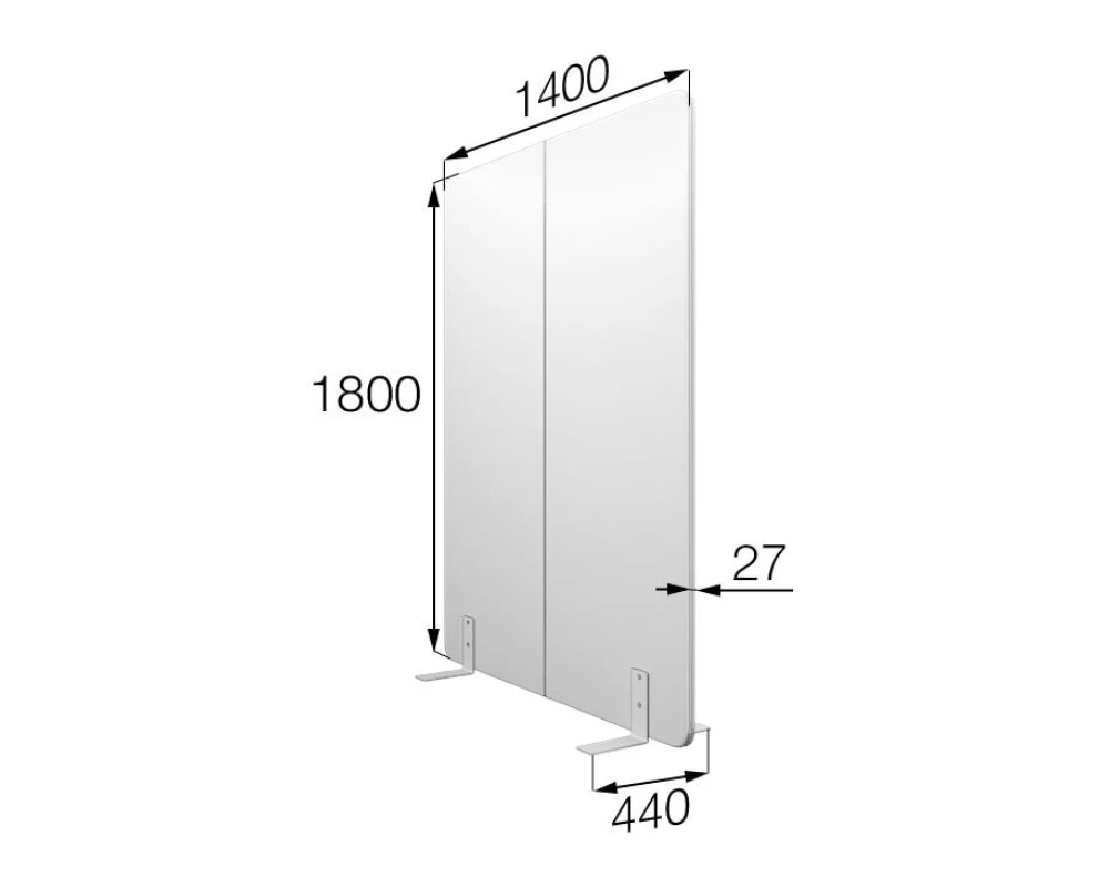 Мобильная прегородка FX-140/180 Фикс MVK