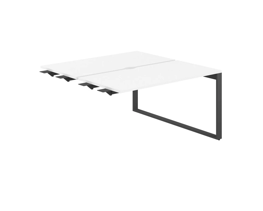 Рабочая станция комбо с вырезом 1400х1438х750 Аллегро / Allegro Белый/Антрацит