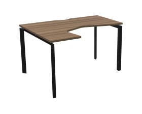 Стол эргономичный левый на металлокаркасе НТМП.П-060.ЛВ Аргентум images