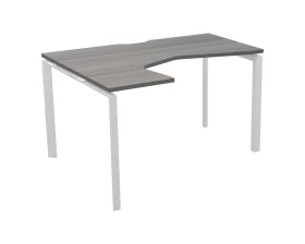 Стол эргономичный левый на металлокаркасе НТМП.П-060.ЛВ Аргентум images