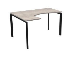 Стол эргономичный левый на металлокаркасе НТМП.П-060.ЛВ Аргентум images